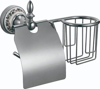 Держатель для туалетной бумаги и освежителя Savol S-L06851A, хром
