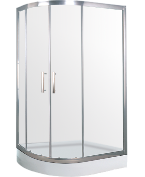 Душевой уголок Timo 120x80 R BY-549R профиль Хром стекло прозрачное