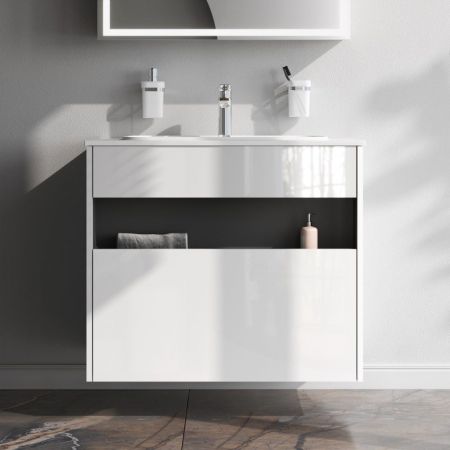 M8FFUX0801WG Func, База с нишей, 1 ящик (pull-out), 80 см, цвет белый глянец, артикул M8FFUX0801WG