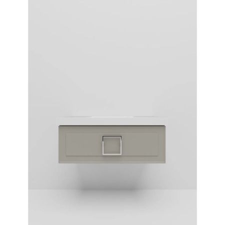 Тумба под раковину подвесная La Fenice Cubo FNC-01-CUB-C-100, бежевая, артикул FNC-01-CUB-C-100