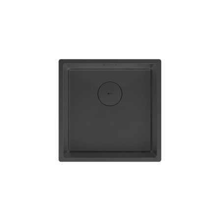 Кухонная мойка Lemark OLANGA 440 прямоугольная из нержавеющей стали цвет: чёрный матовый (9932124), артикул 9932124