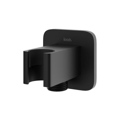 Выход для душа с держателем, латунь, черный матовый, Slide, IDDIS, (SLI60BBi62), артикул SLI60BBi62