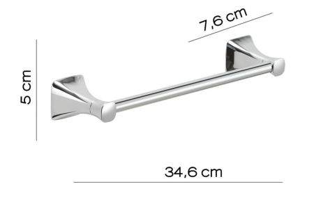Gedy Cervino, полотенцедержатель 34.6 см, цвет хром, артикул CE21/35(13)