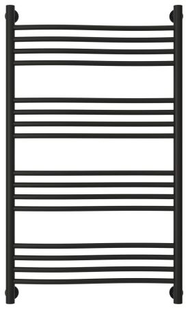 Полотенцесушитель водяной "ФЛЮИД+" 1000х600 (Матовый Чёрный)