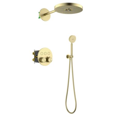 Душевая система встроенная с термостатом Timo Saona золото матовое (SX-2308/17SM), артикул SX-2308/17SM