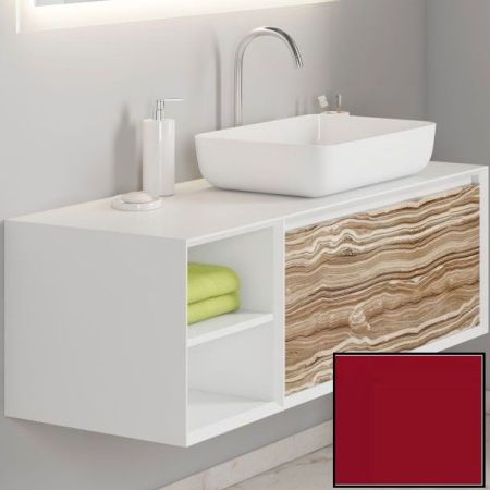 Тумба под раковину SanVit Стайл 120 R kstyle120 подвесная Красный глянец, артикул kstyle120