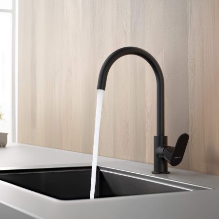 Смеситель для кухни AQUATEK, матовый черный AQ1282MB ОБЕРОН, артикул AQ1282MB