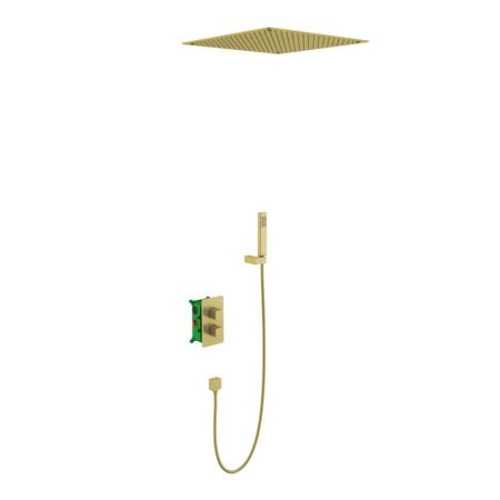 Душевая система встроенная с термостатом Timo Petruma SX-5029/17SM золото матовое, артикул SX-5029/17SM