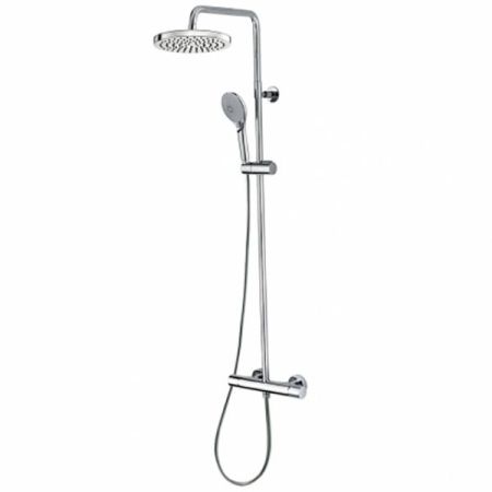 Душевая стойка, Bossini, ELIOS, смеситель-в комплекте, однорычажный, тип регулирования воды-керамический картридж, верхний душ-есть, форма верхнего душа-круглая, размер верхнего душа,мм-250, держатель верхнего душа-есть, вынос, мм-320, размер штанги, мм-1, артикул L10173.030