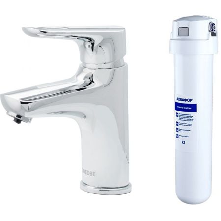 Смеситель для раковины Swedbe Venado Plus 1615S с фильтром Хром