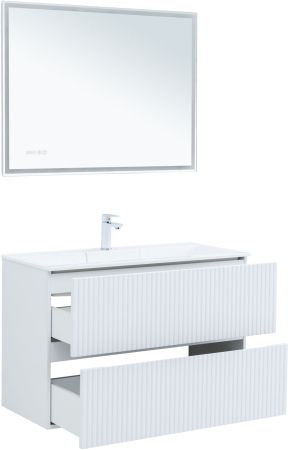 Тумба под раковину Aquanet Джейн 100 белый матовый, артикул 00313288