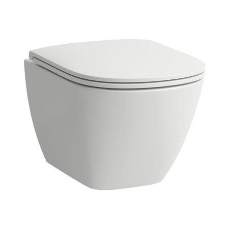 LAUFEN Lua Унитаз укороченный безободковый подвесной 490*360 мм, цвет белый глянец