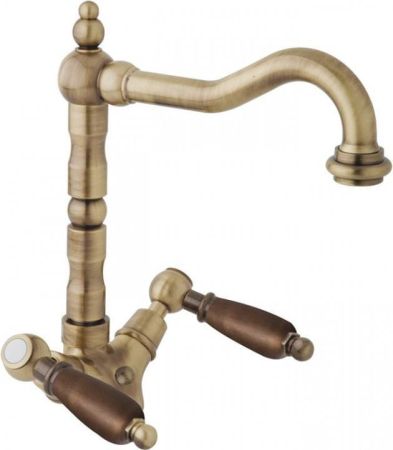 Смеситель Для Раковины CEZARES First Бронза (ручки Орех) Opadiris, артикул 
