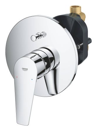 Смеситель для ванны GROHE BauEdge однорычажный, хром (29079001), артикул 29079001