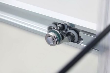 Душевой уголок Black&White Stellar Wind S502 прямоугольный профиль Серебристый хром стекло прозрачное