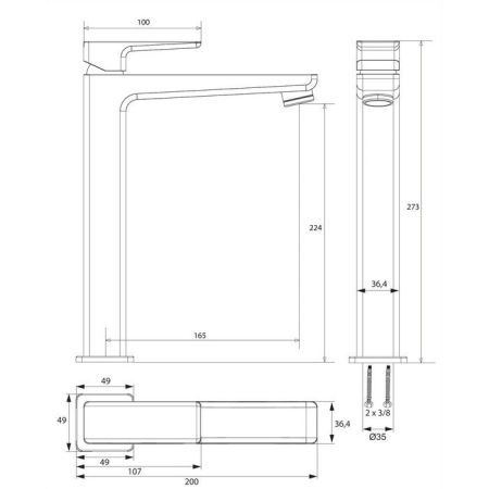 Смеситель для умывальника OMNIRES PARMA PM7412GR (графит), артикул PM7412GR