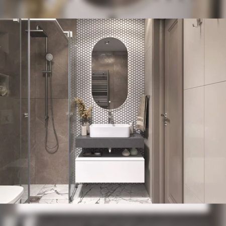 Тумба подвесная без столешницы Velvex Unit tp.UNI.80.1Y белый глянец, 80 см, артикул tp.UNI.80.1Y белый глянец