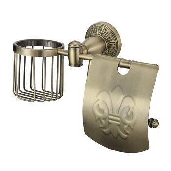 Держатель для туалетной бумаги и освежителя Savol S-R06651C, бронза