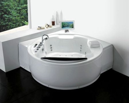 Акриловая ванна Gemy G9071 II O 181х181 с гидромассажем