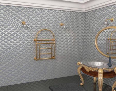 Cordivari Retro3 Electric, полотенцесушитель электрический 975/675, цвет золото, артикул 3581330000021