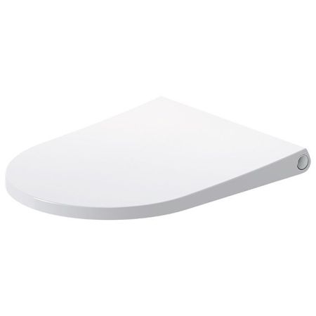 DURAVIT Bento Starck Box  Сиденье для унитаза съемное, с микролифтом, белый глянец/нерж сталь, артикул 0022490000