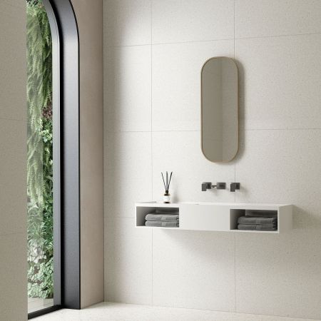 Раковина из искусственного камня Vincea VWB-6S212MW, 1200*400*200, подвесная, цвет белый матовый, артикул VWB-6S212MW