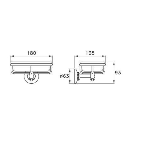 Stella Italica Держатель мыльницы настенный (без мыльницы) 1022 цвет: хром
