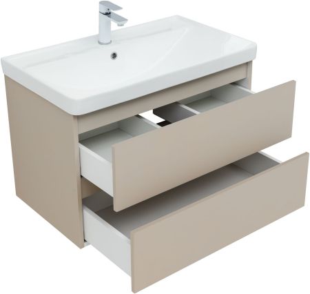 Тумба под раковину Aquanet Вега 2.0 80 бежевый, артикул 00337943