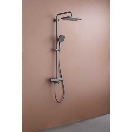 Душевая система с термостатом Raglo R22.26.09, графит, артикул R22.26.09