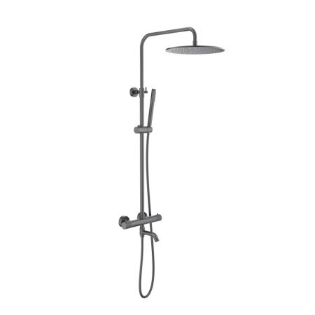 Душевая система с термостатом Timo Saona черное золото (SX-2380/18), артикул SX-2380/18