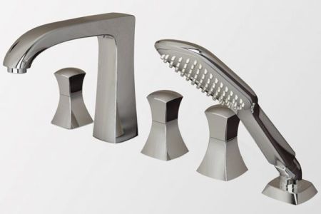 Смеситель на борт ванны Bravat Whirlpool F578112C Хром