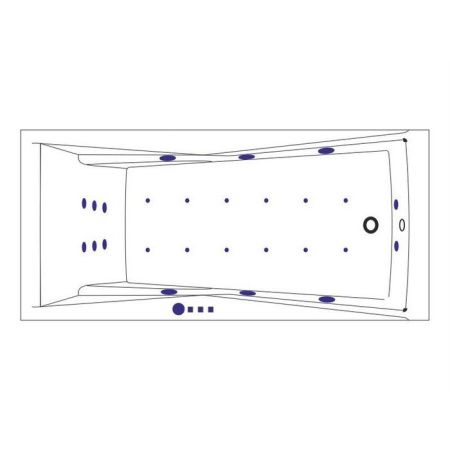 Ванна WHITECROSS Palace 170x75 "ULTRA" (хром)