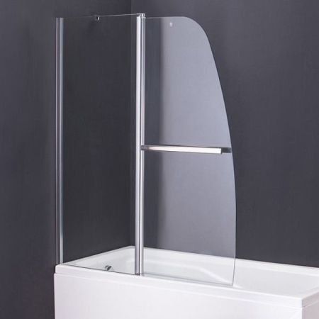 Шторка на ванну Grossman GR-100/2 120 Хром, артикул GR-100/2