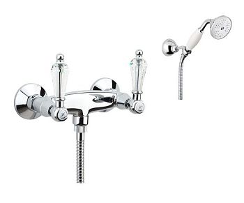 Смеситель для душа Fiore GIOIELLI (SWAROVSKI®) 08CR0602, хром