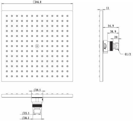 Верхний душ Rav Slezak PS0051, артикул PS0051