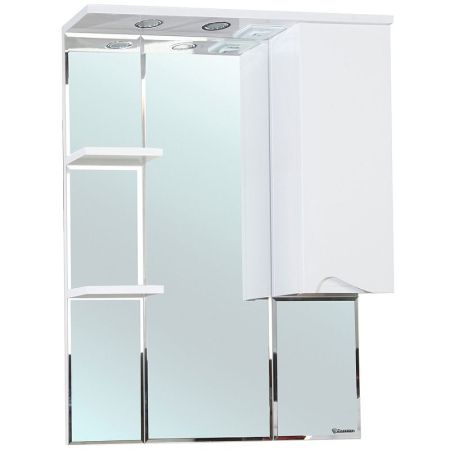 Зеркало со шкафом Bellezza Эйфория 80 R 4916113001017 с подсветкой Белое, артикул 4916113001017