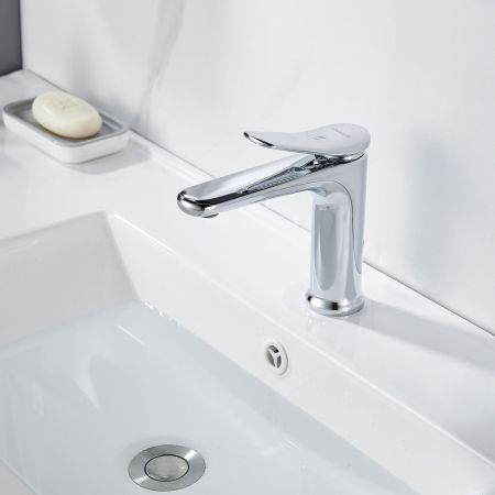 Смеситель для раковины Shevanik S4701, хром