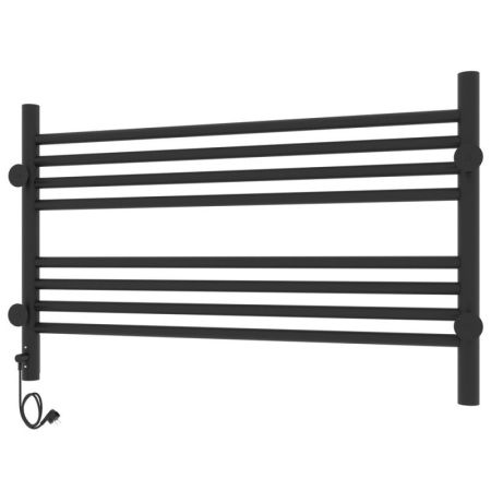 Полотенцесушитель электро "Оливия ЧКЧ8 800*500", черный муар, правый, артикул 73207629