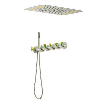 Душевая система встроенная с термостатом Timo Saona никель (SX-2319/13SM)