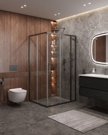 MOLVENO-AH-21-90+20-P-BORO Душевой уголок, артикул MOLVENO-AH-21-90+20-P-BORO