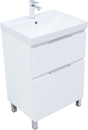 Тумба под раковину Aquanet Алвита New 60 напольная, белый матовый, артикул 00344132
