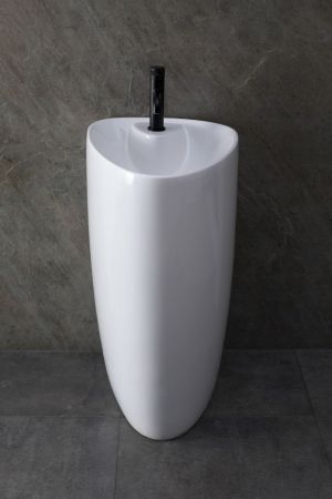 Раковина напольная Allen Brau Infinity 4.21015.20 белый глянец, артикул 4.21015.20