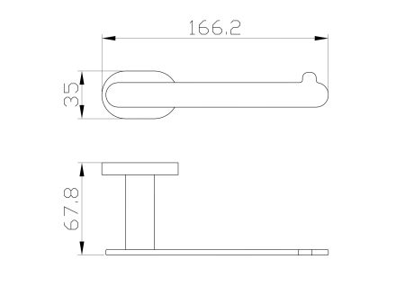 Держатель для туалетной бумаги без крышки WONZON & WOGHAND FIRST, Хром (WW-8416)