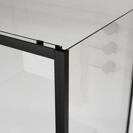 Душевой уголок City VSR-5CT9012CLB, 1200*900, черный, стекло прозрачное, артикул VSR-5CT9012CLB