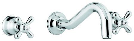 Emmevi Deco Classic, смеситель настенный для кухни, цвет хром-золото