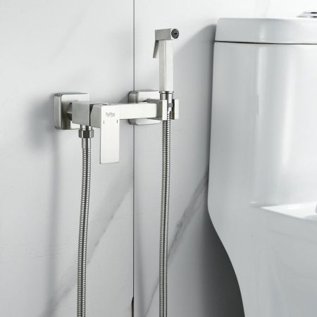 Гигиенический душ со смесителем Raffine F237L, сатин