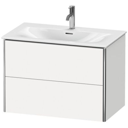 Duravit XSquare Тумба подвесная под раковину # 234483, 2 яшика, 560x810x478мм, цвет White High Gloss, артикул XS432402222