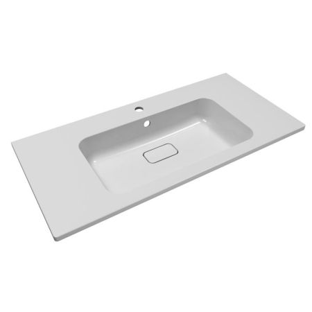 Раковина Florentina Палермо 100 см 10.230.01000.001, белая, артикул 10.230.01000.001