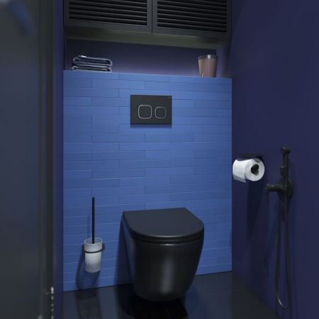 Клавиша смыва IDDIS чёрная Unifix 004 (UNI04BCi77), артикул UNI04BCi77