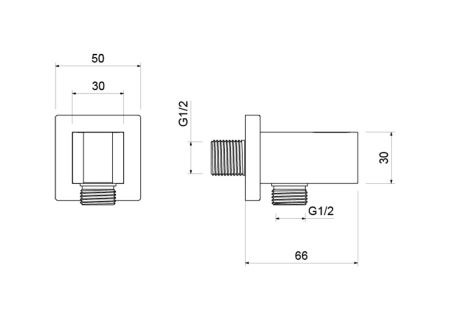 Шланговое подсоединение с держателем AQUATEK AQ2463CR, артикул AQ2463CR